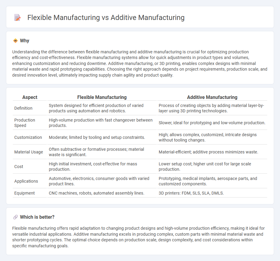 Flexible Manufacturing vs Additive Manufacturing in Manufacturing