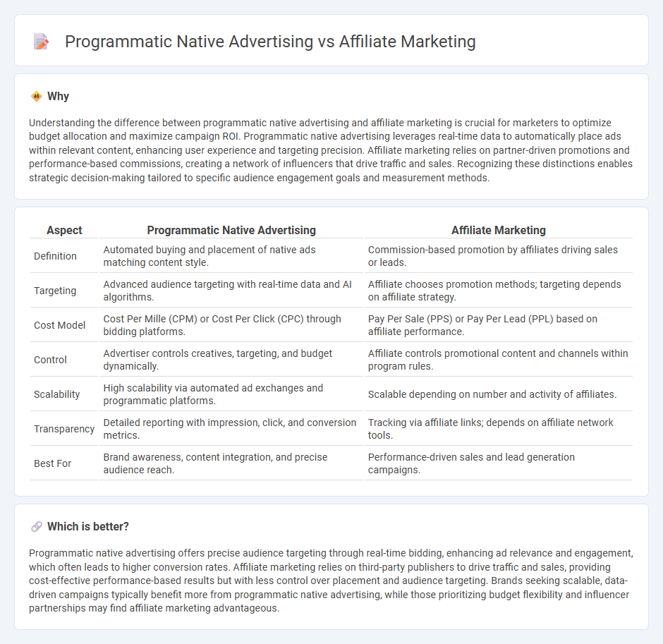 Programmatic Native Advertising vs Affiliate Marketing in Marketing
