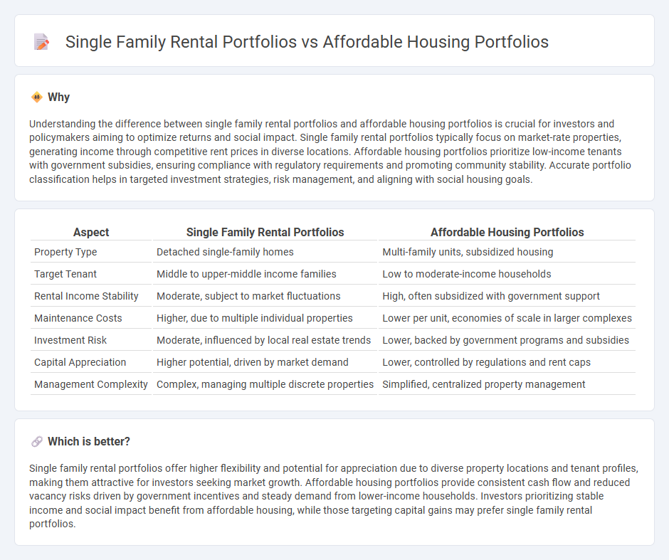 Single Family Rental Portfolios vs Affordable Housing Portfolios in Real Estate