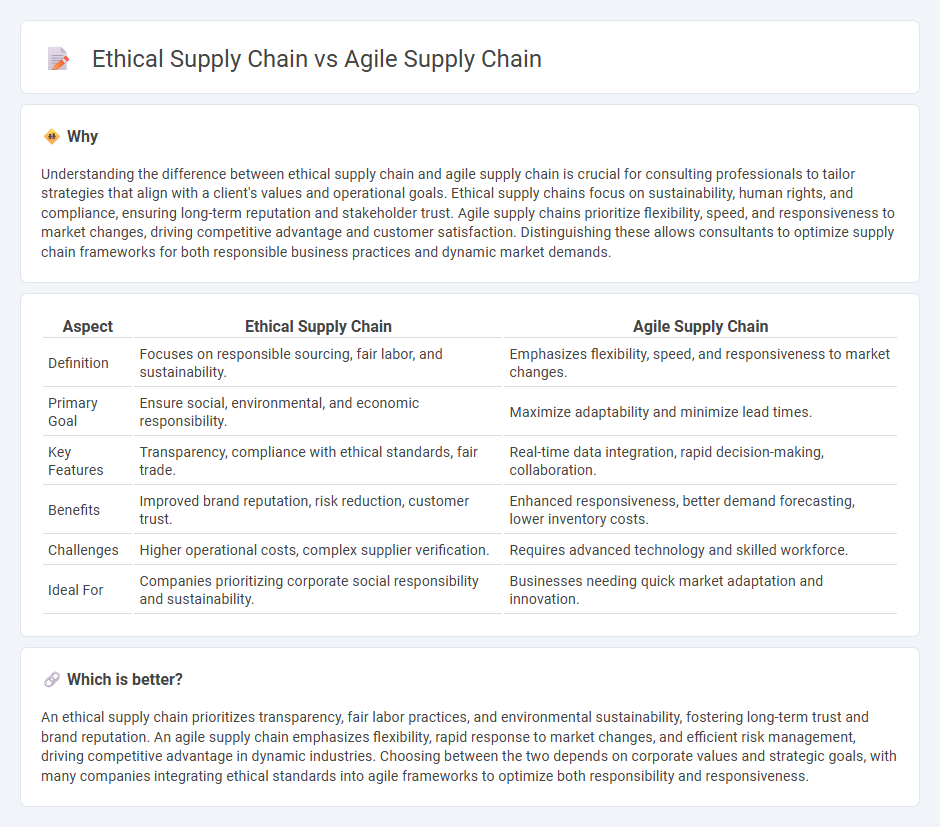 Ethical Supply Chain vs Agile Supply Chain in Consulting
