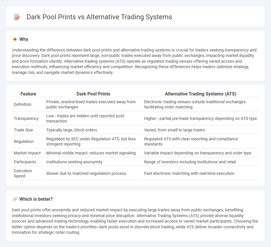 Dark Pool Prints vs Alternative Trading Systems in Trading