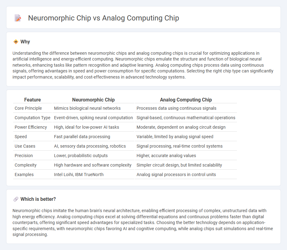 Neuromorphic Chip vs Analog Computing Chip in Technology