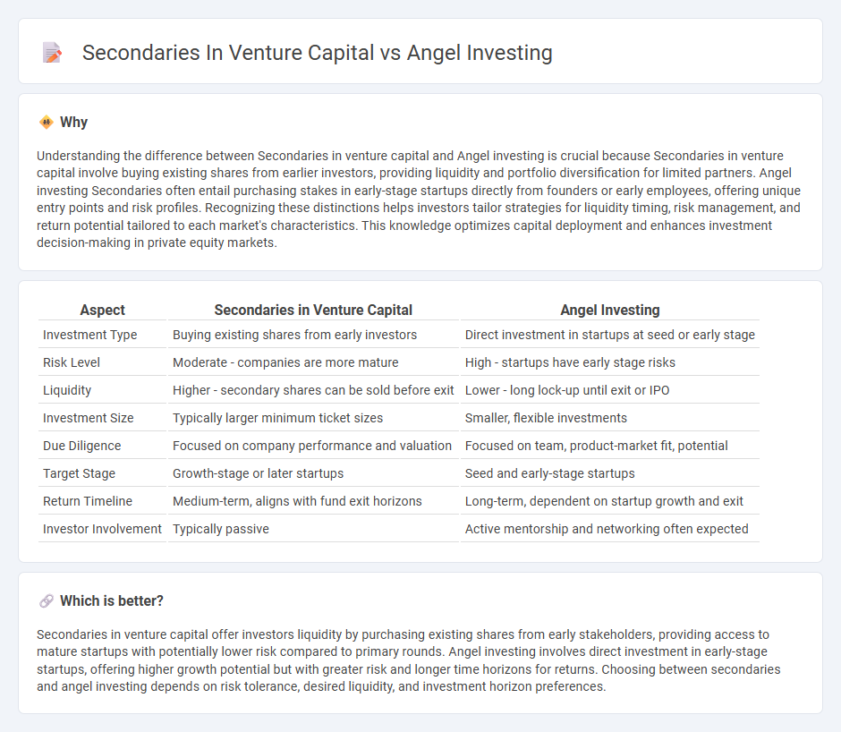 Secondaries In Venture Capital vs Angel Investing in Investment