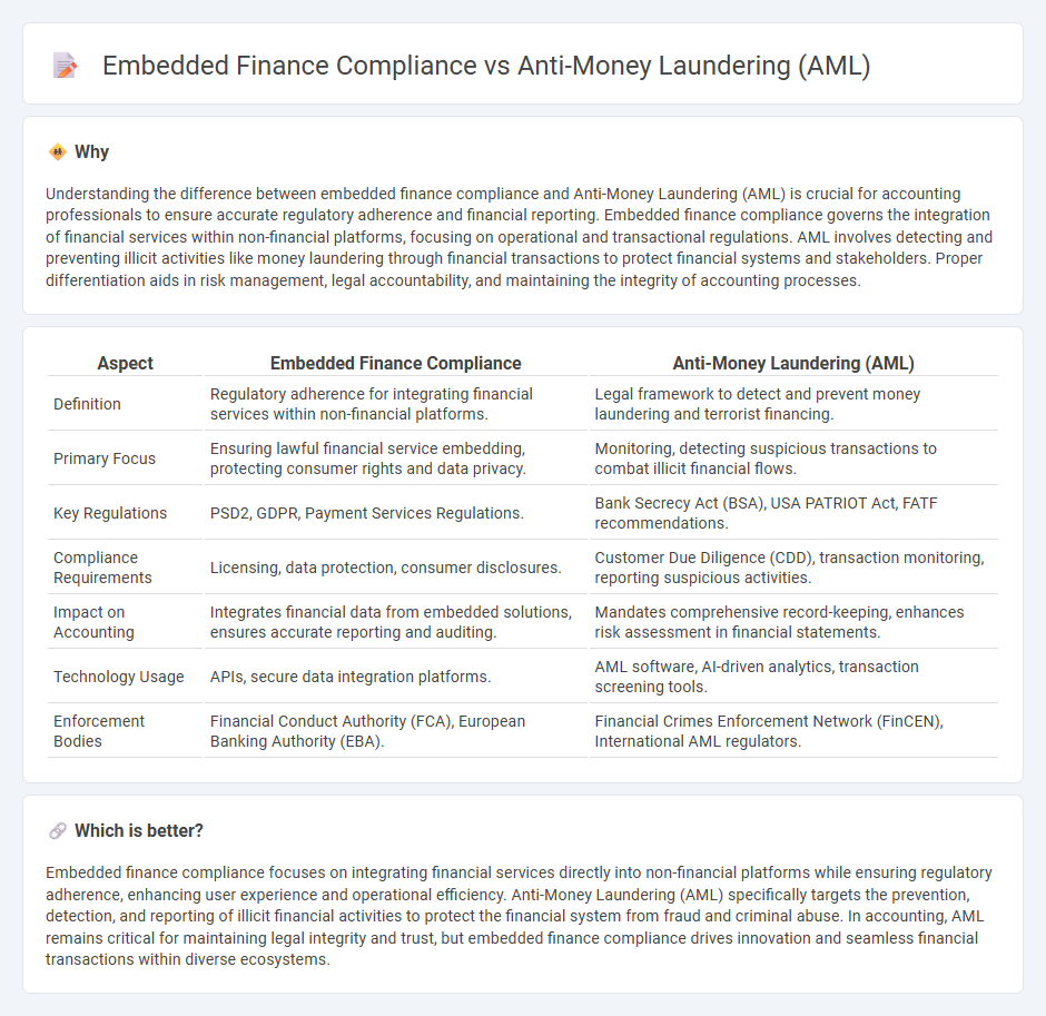 Embedded Finance Compliance vs Anti-Money Laundering (Aml) in Accounting