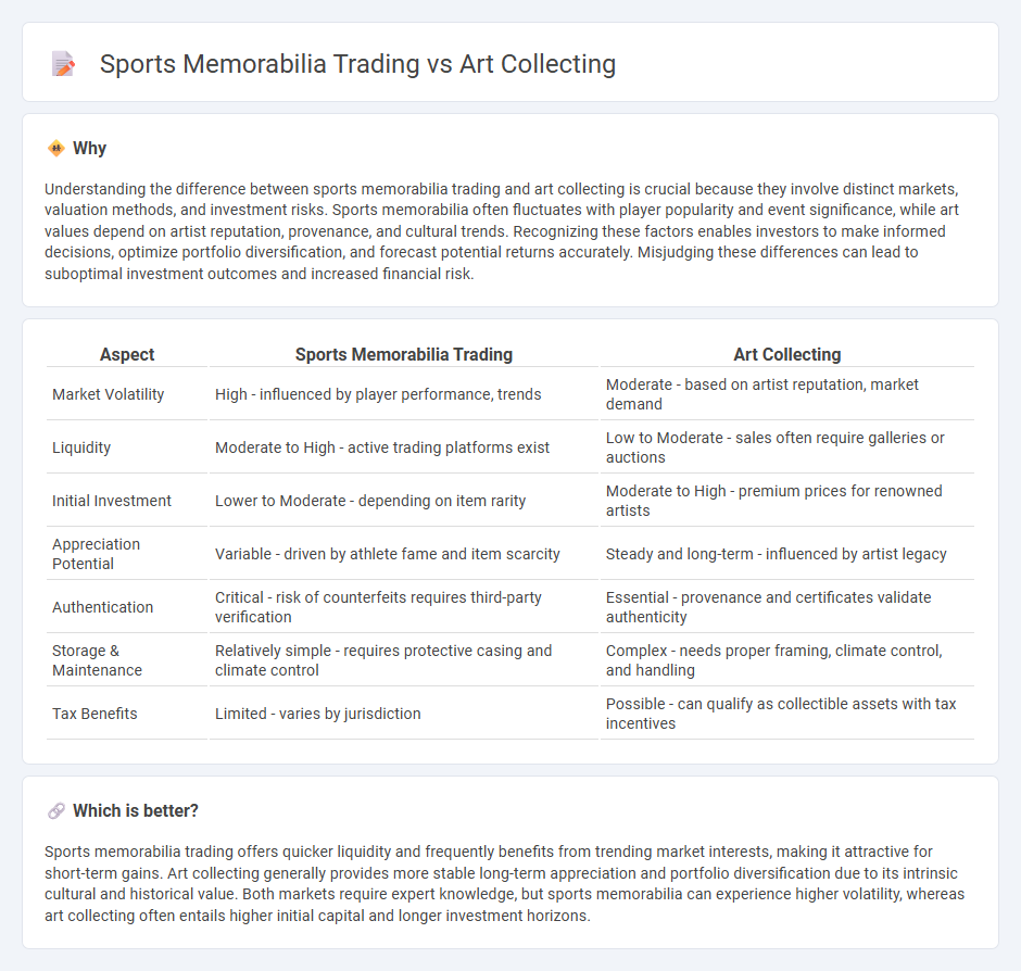 Sports Memorabilia Trading vs Art Collecting in Investment