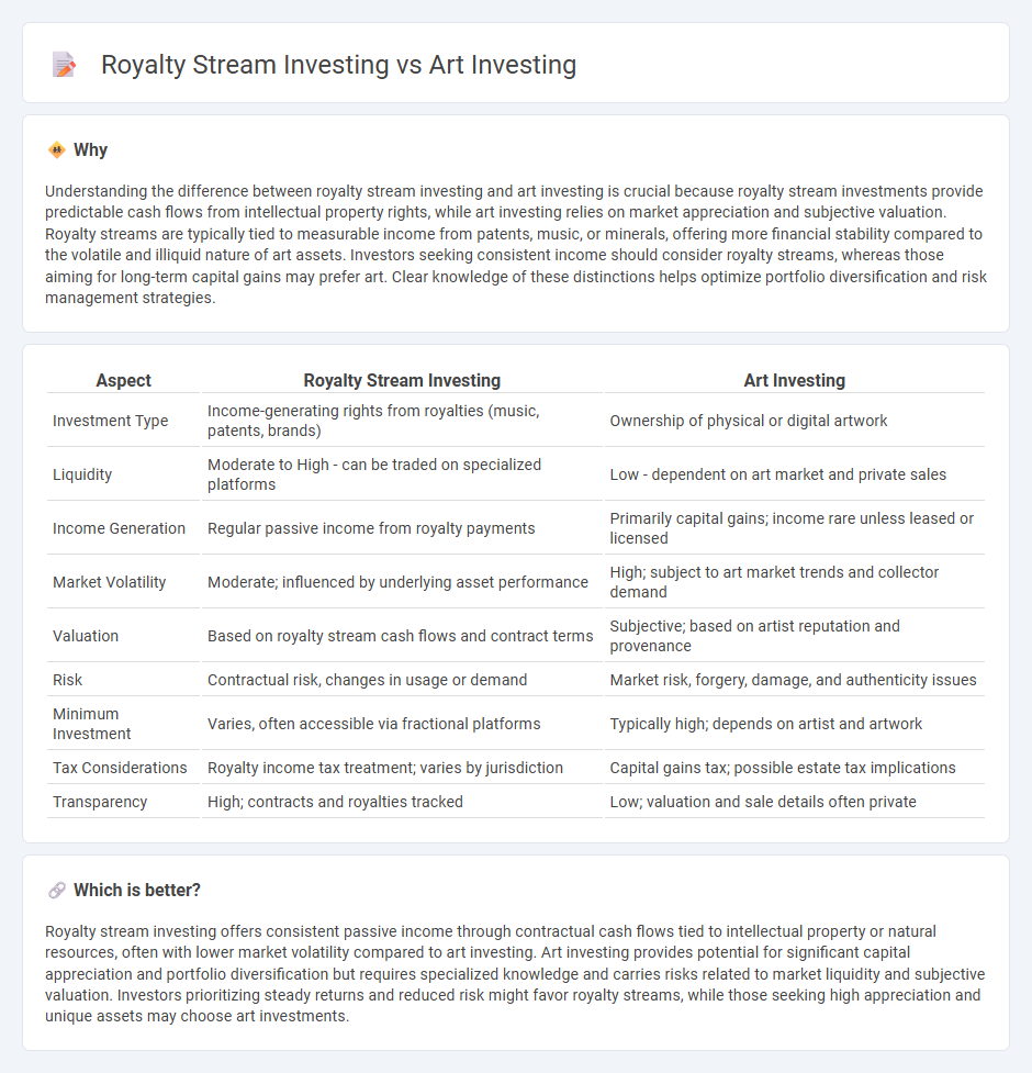 Royalty Stream Investing vs Art Investing in Investment