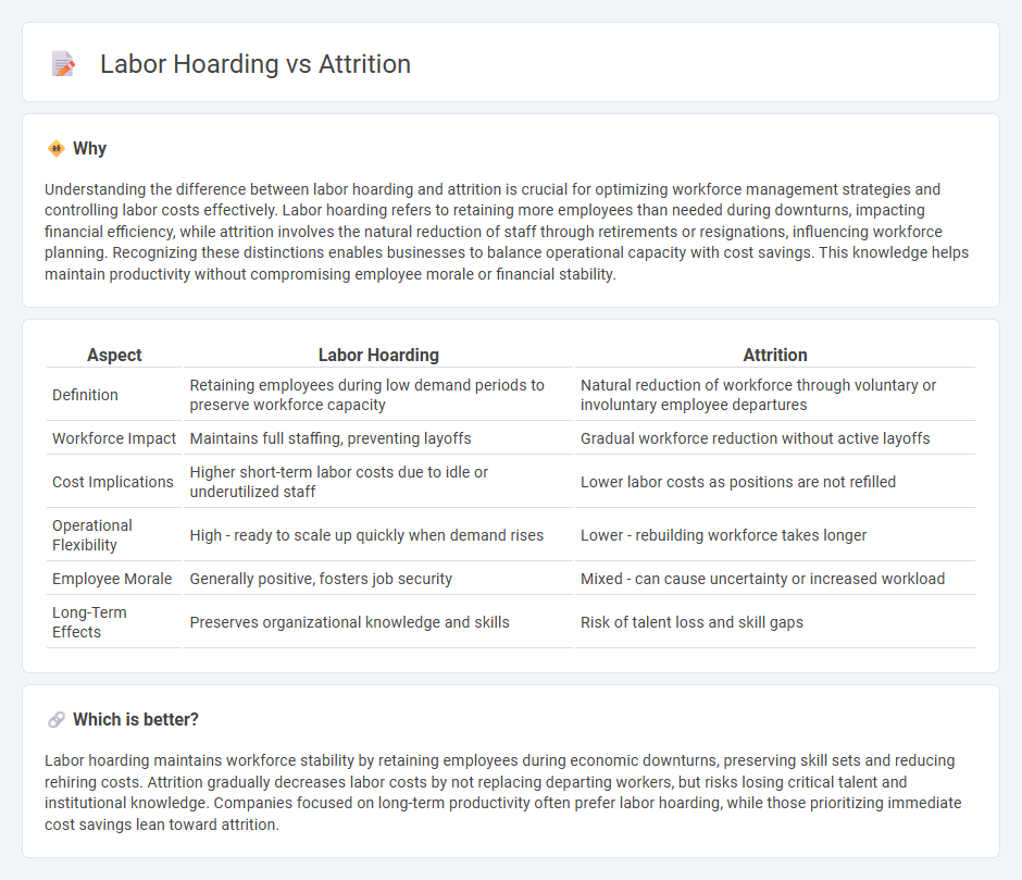 Labor Hoarding vs Attrition in Employment