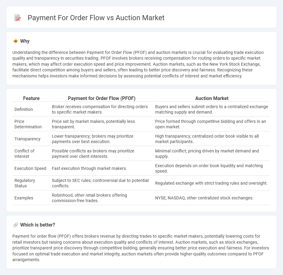 Payment For Order Flow vs Auction Market in Finance