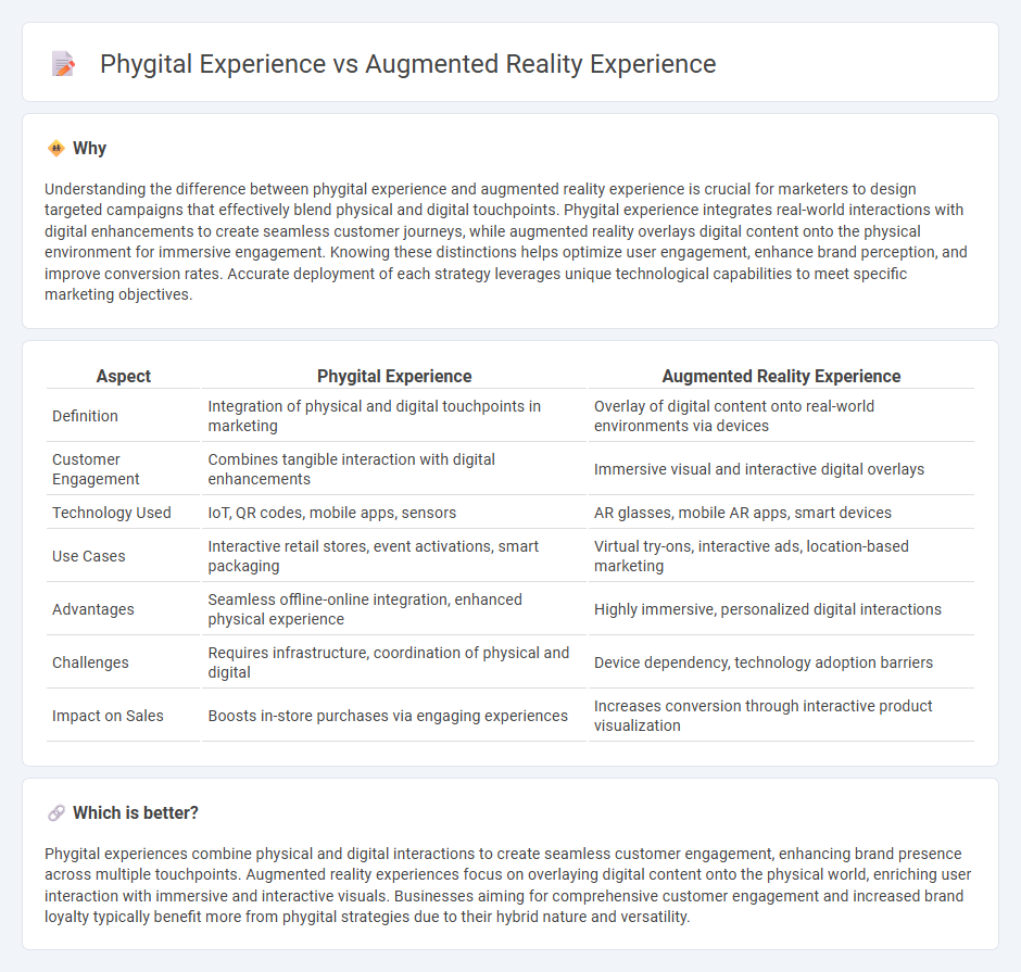 Phygital Experience vs Augmented Reality Experience in Marketing