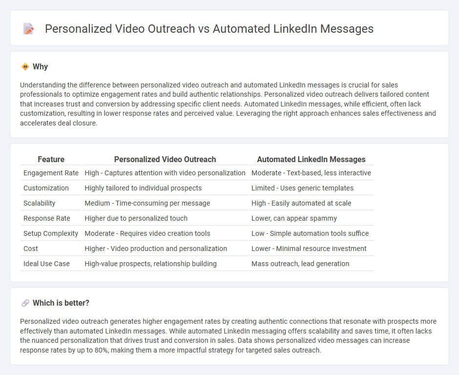 Personalized Video Outreach vs Automated Linkedin Messages in Sales
