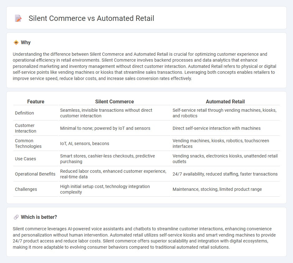 Silent Commerce vs Automated Retail in Retail