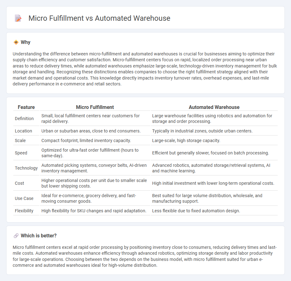 Micro Fulfillment vs Automated Warehouse in Commerce