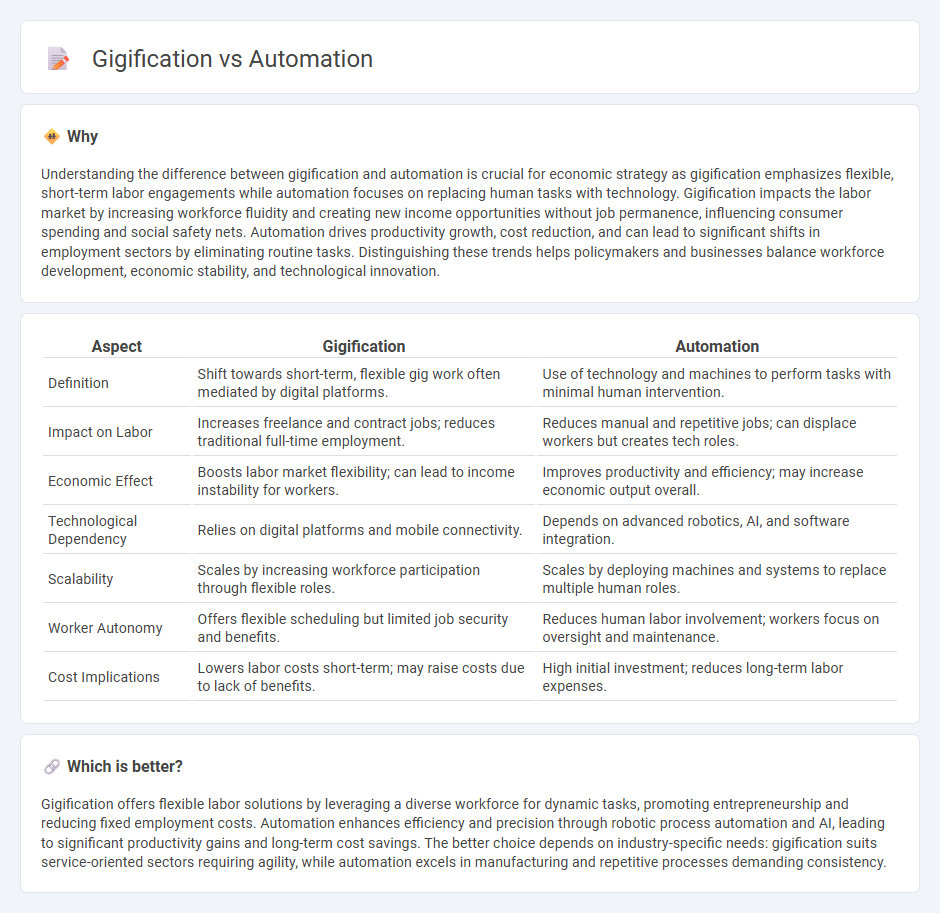 Gigification vs Automation in Economy
