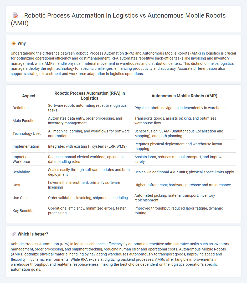 Robotic Process Automation In Logistics vs Autonomous Mobile Robots (Amr) in Logistics
