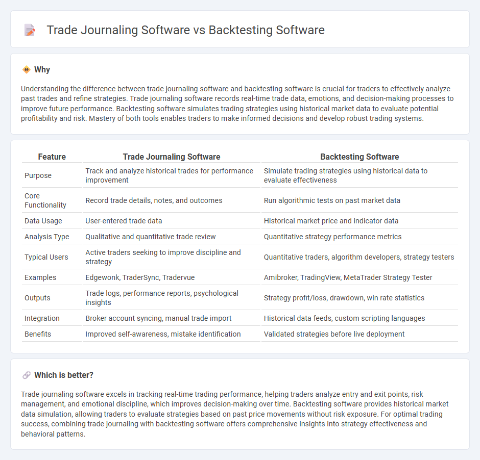 Trade Journaling Software vs Backtesting Software in Trading