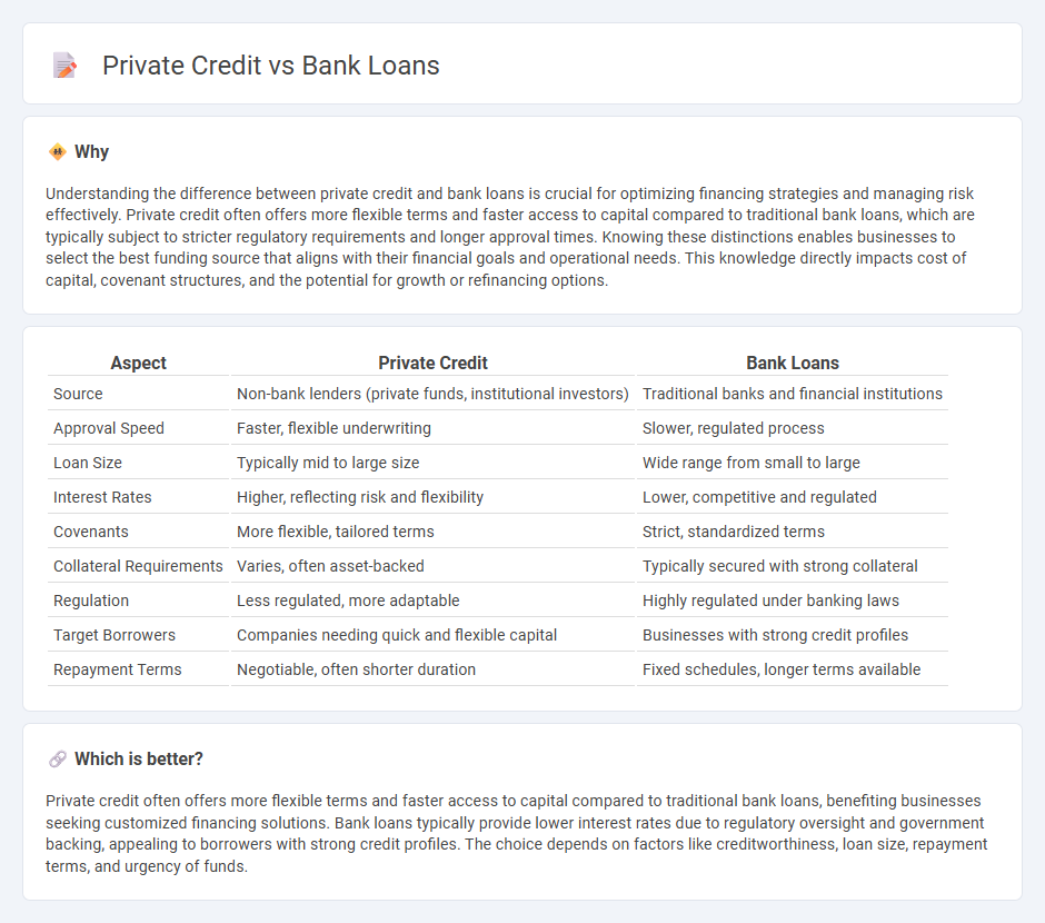 Private Credit vs Bank Loans in Finance