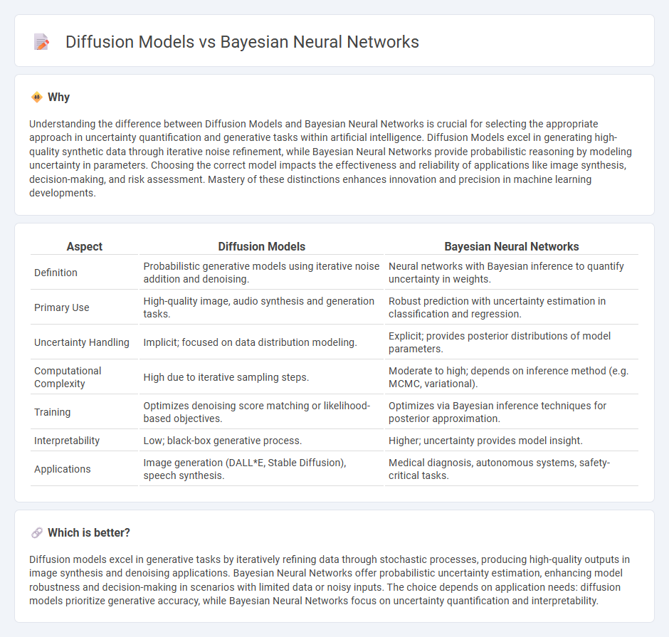 Diffusion Models vs Bayesian Neural Networks in Technology
