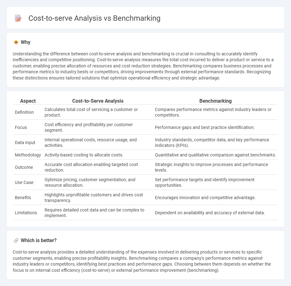 Cost-To-Serve Analysis vs Benchmarking in Consulting