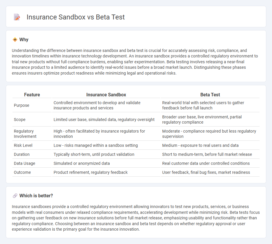 Insurance Sandbox vs Beta Test in Insurance