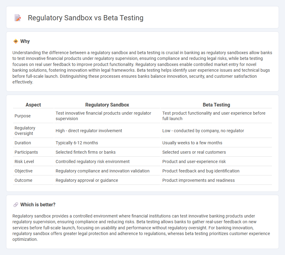 Regulatory Sandbox vs Beta Testing in Banking