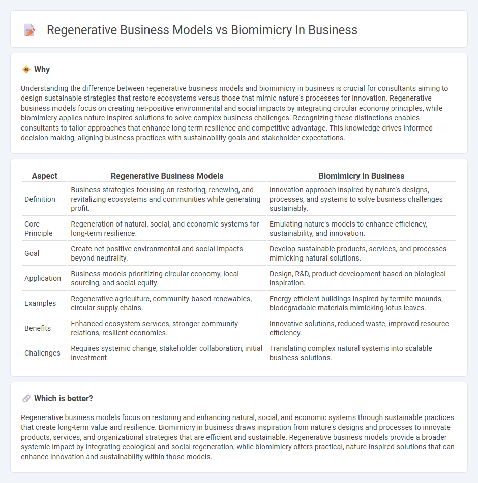 Regenerative Business Models vs Biomimicry In Business in Consulting