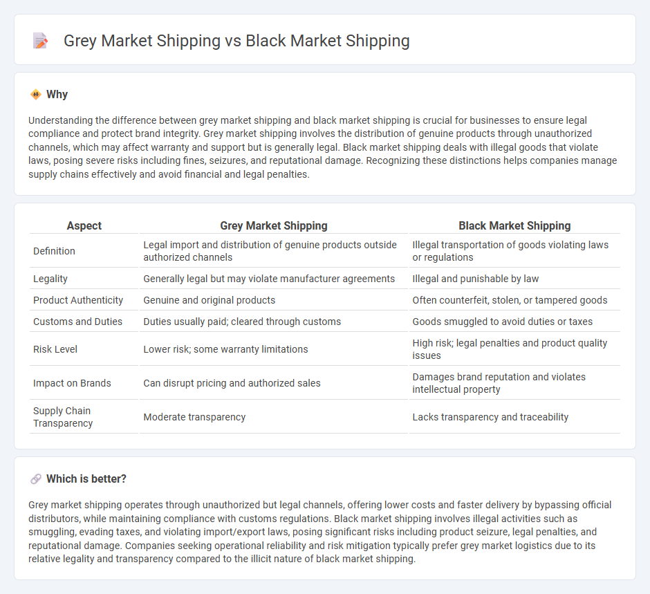 Grey Market Shipping vs Black Market Shipping in Logistics