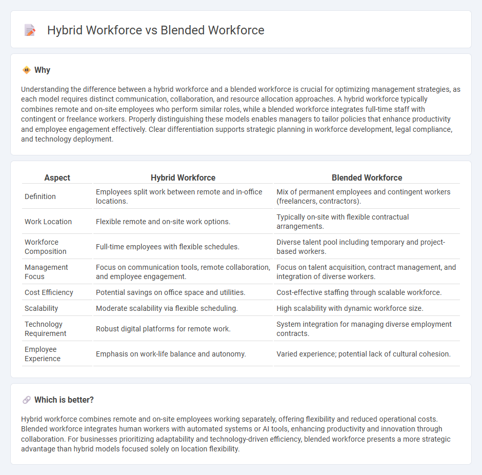 Hybrid Workforce vs Blended Workforce in Management