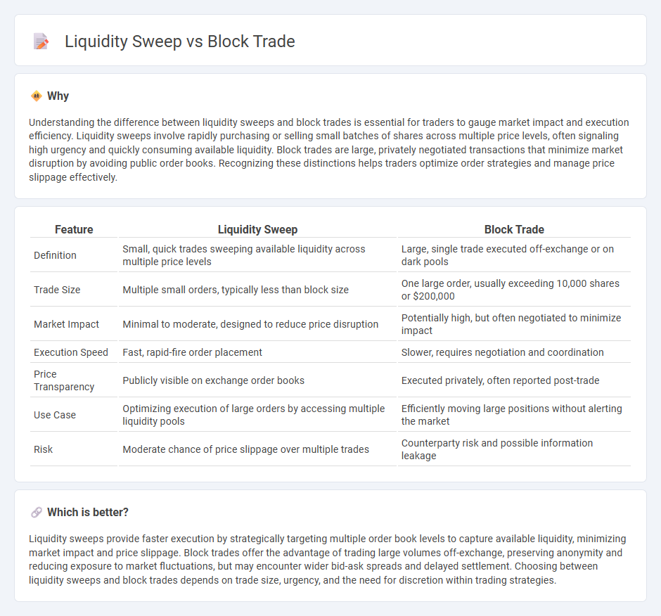 Liquidity Sweep vs Block Trade in Trading