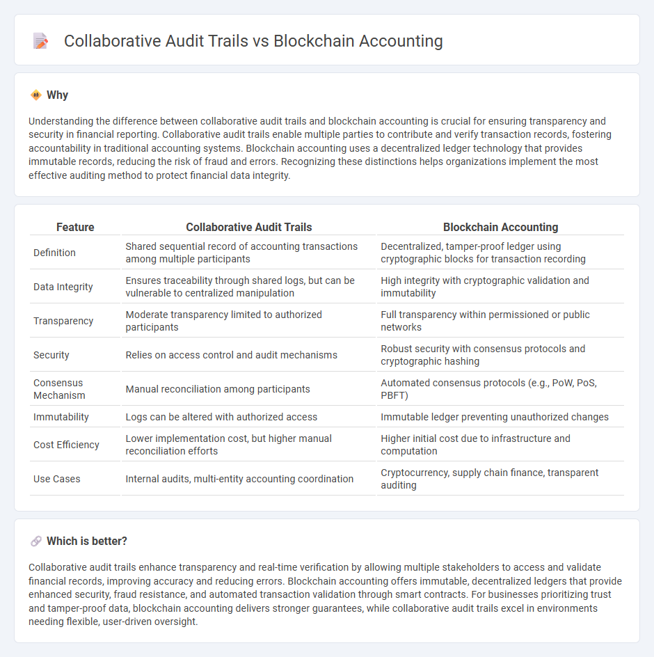 Collaborative Audit Trails vs Blockchain Accounting in Accounting
