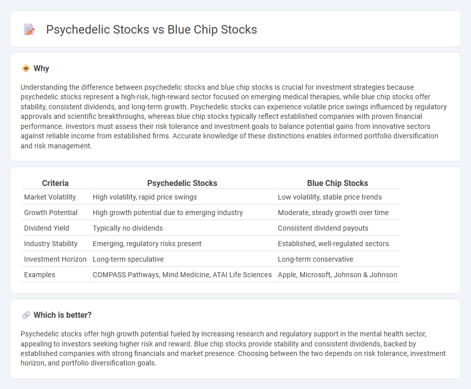 Psychedelic Stocks vs Blue Chip Stocks in Investment
