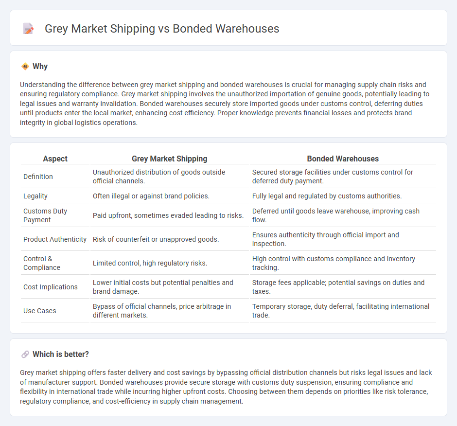 Grey Market Shipping vs Bonded Warehouses in Logistics