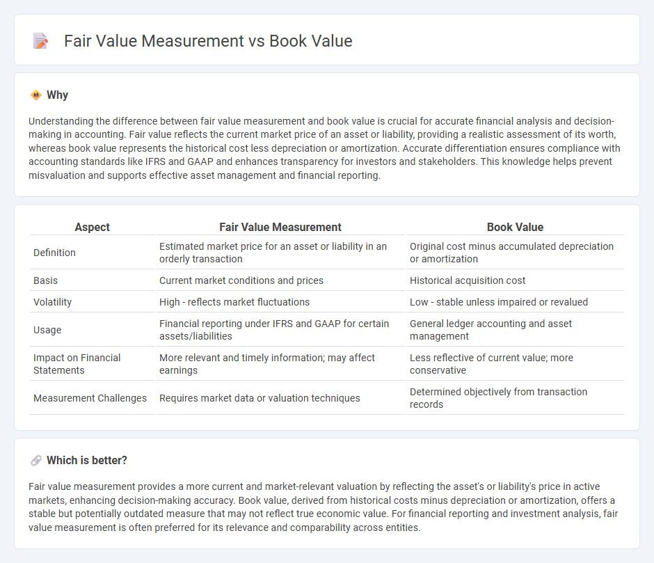 Fair Value Measurement vs Book Value in Accounting