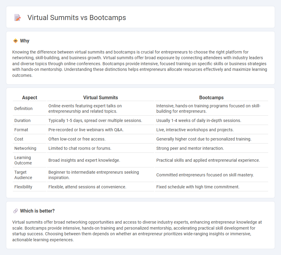 Virtual Summits vs Bootcamps in Entrepreneurship