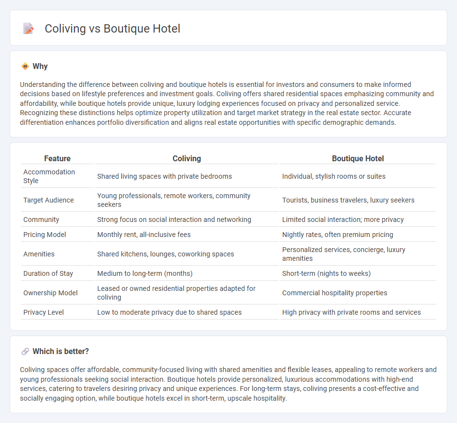 Coliving vs Boutique Hotel in Real Estate