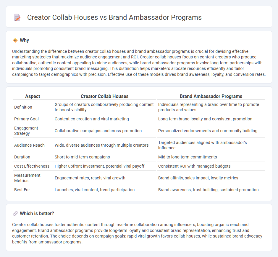 Creator Collab Houses vs Brand Ambassador Programs in Marketing