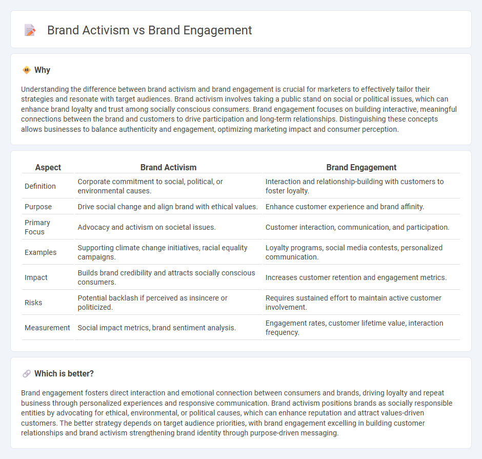 Brand Activism vs Brand Engagement in Marketing
