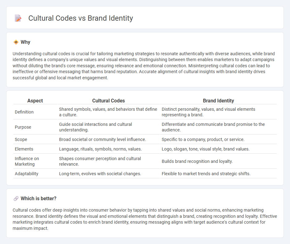 Cultural Codes vs Brand Identity in Marketing