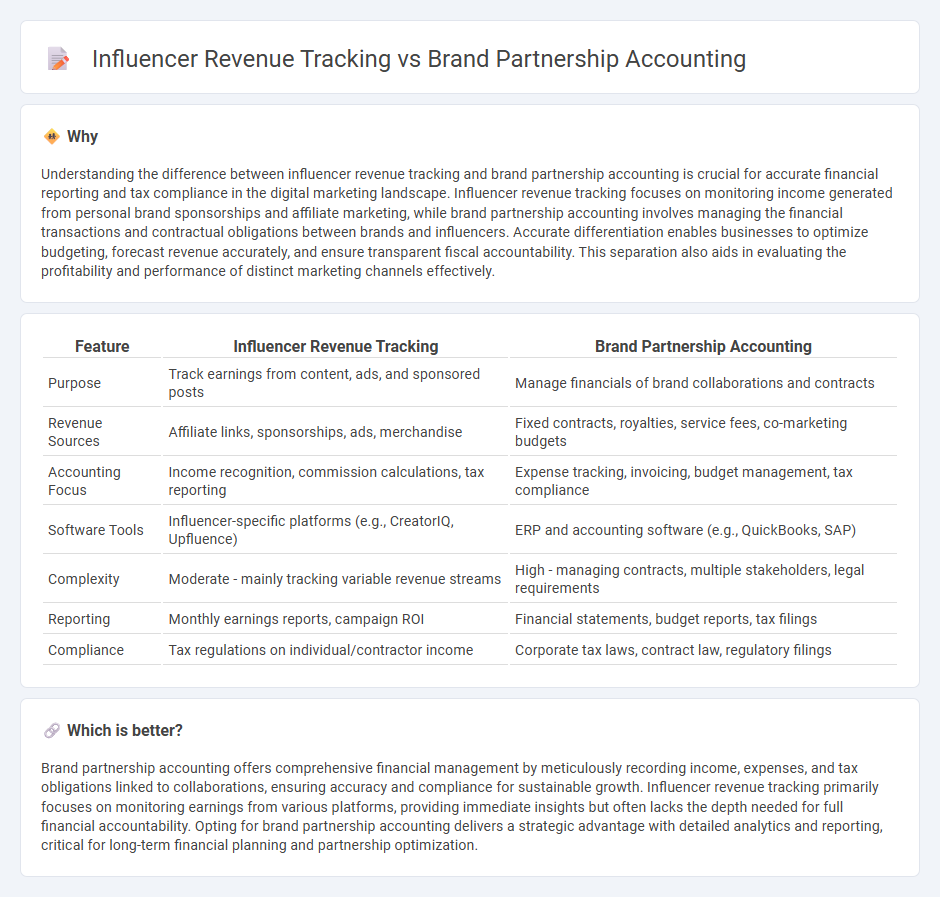 Influencer Revenue Tracking vs Brand Partnership Accounting in Accounting