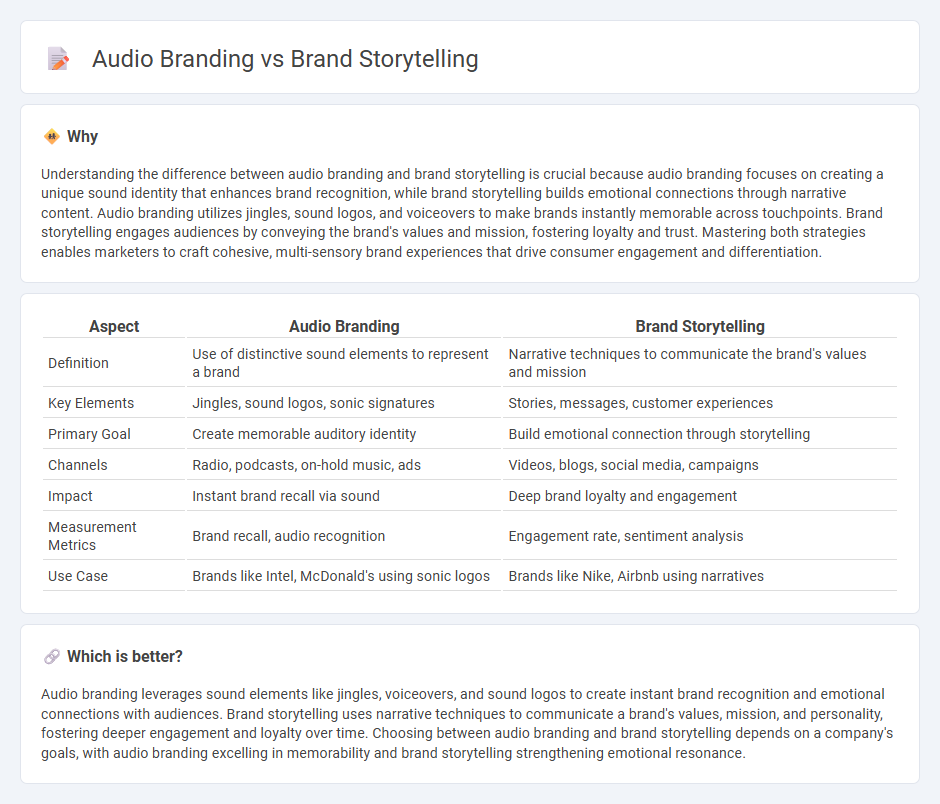 Audio Branding vs Brand Storytelling in Marketing