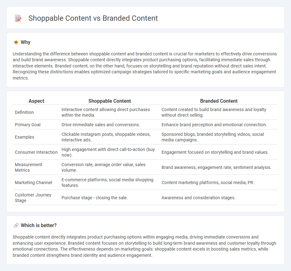 Shoppable Content vs Branded Content in Marketing