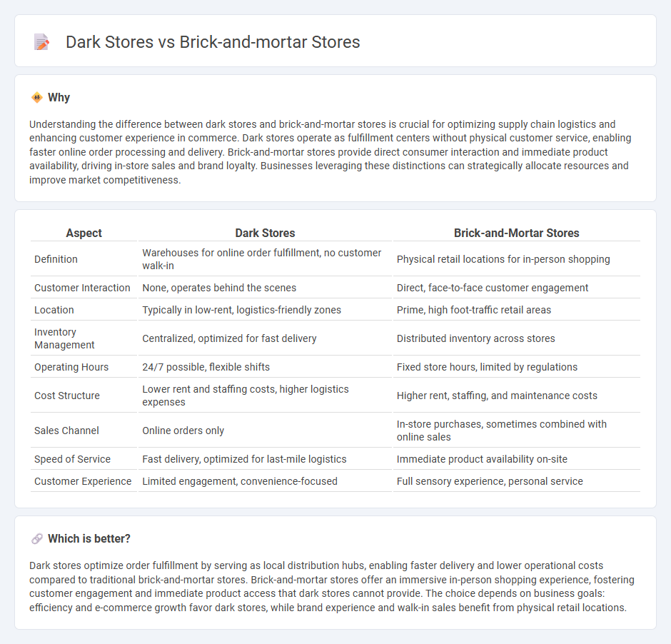 Dark Stores vs Brick-And-Mortar Stores in Commerce