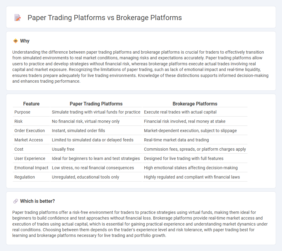 Paper Trading Platforms vs Brokerage Platforms in Trading