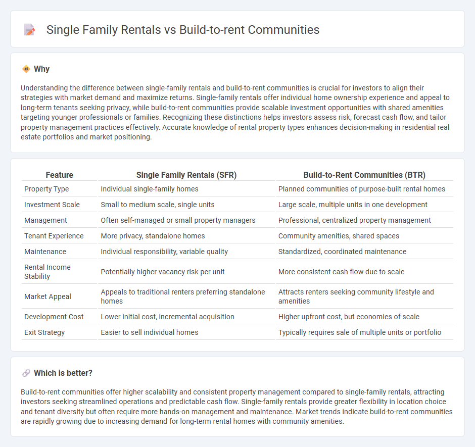 Single Family Rentals vs Build-To-Rent Communities in Real Estate