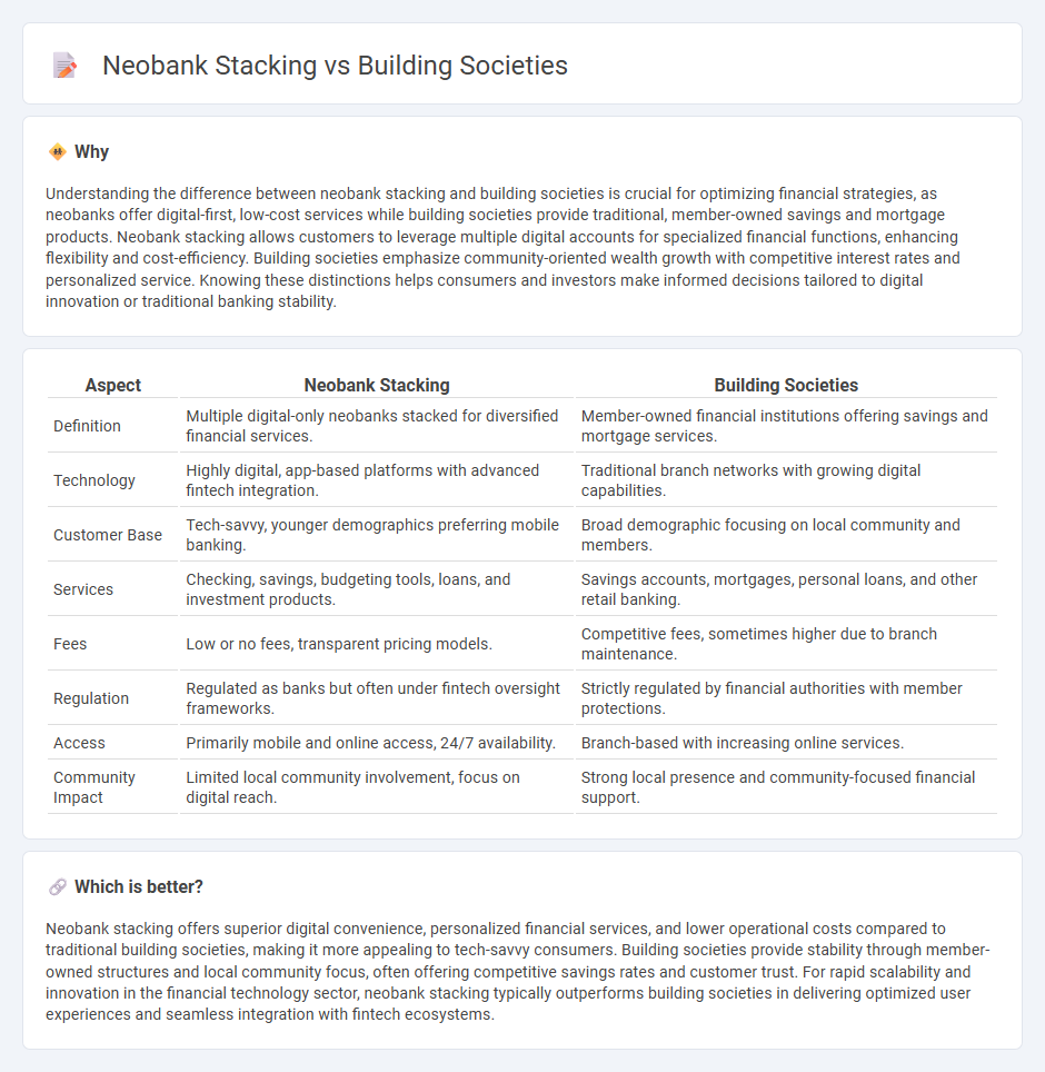 Neobank Stacking vs Building Societies in Economy
