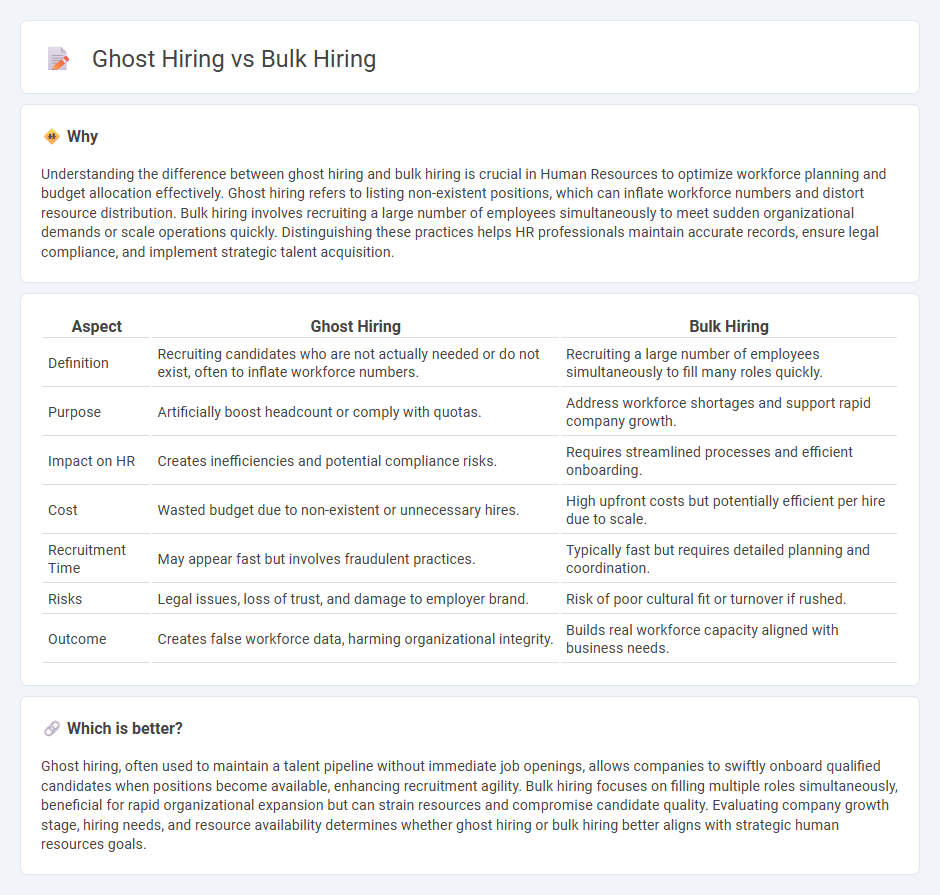 Ghost Hiring vs Bulk Hiring in Human Resources