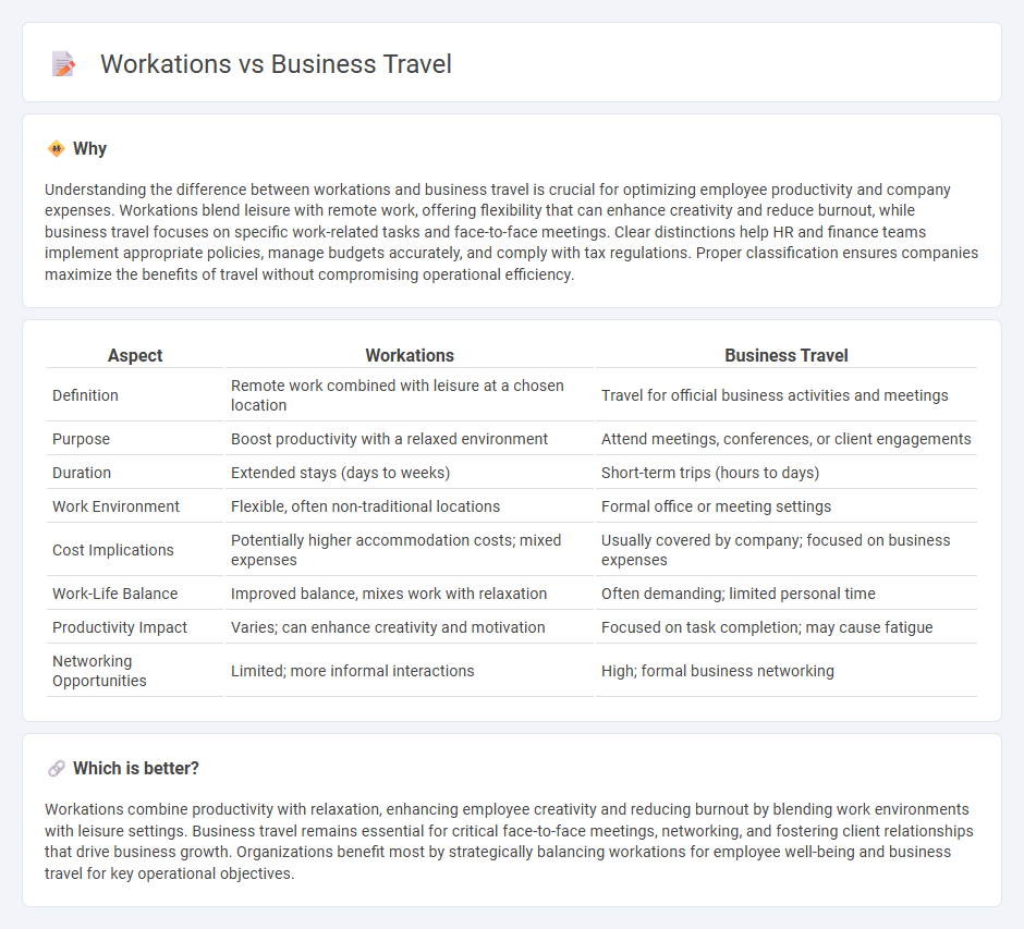 Workations vs Business Travel in Management