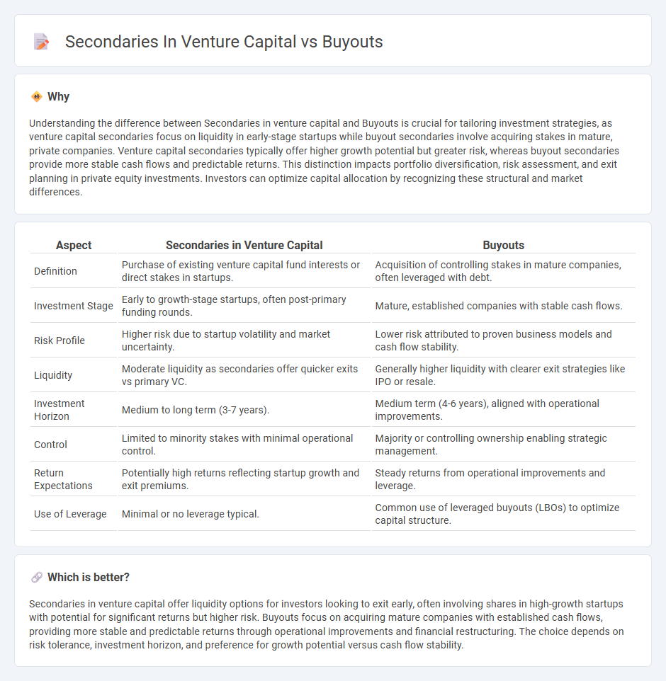 Secondaries In Venture Capital vs Buyouts in Investment