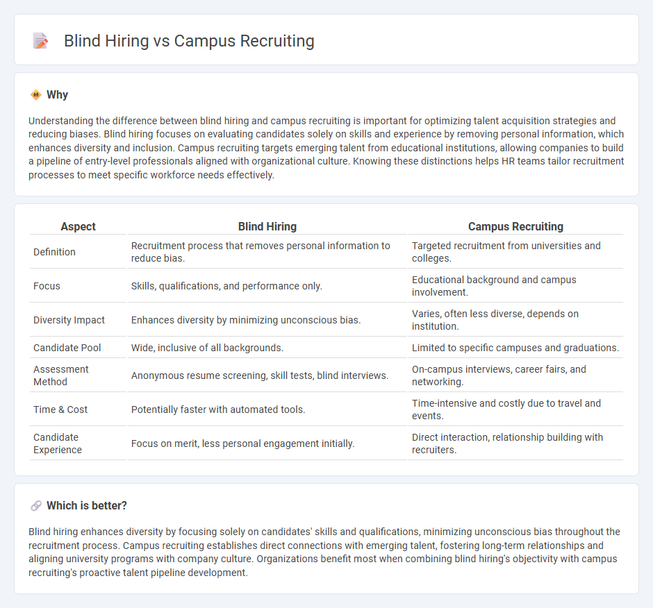 Blind Hiring vs Campus Recruiting in Human Resources
