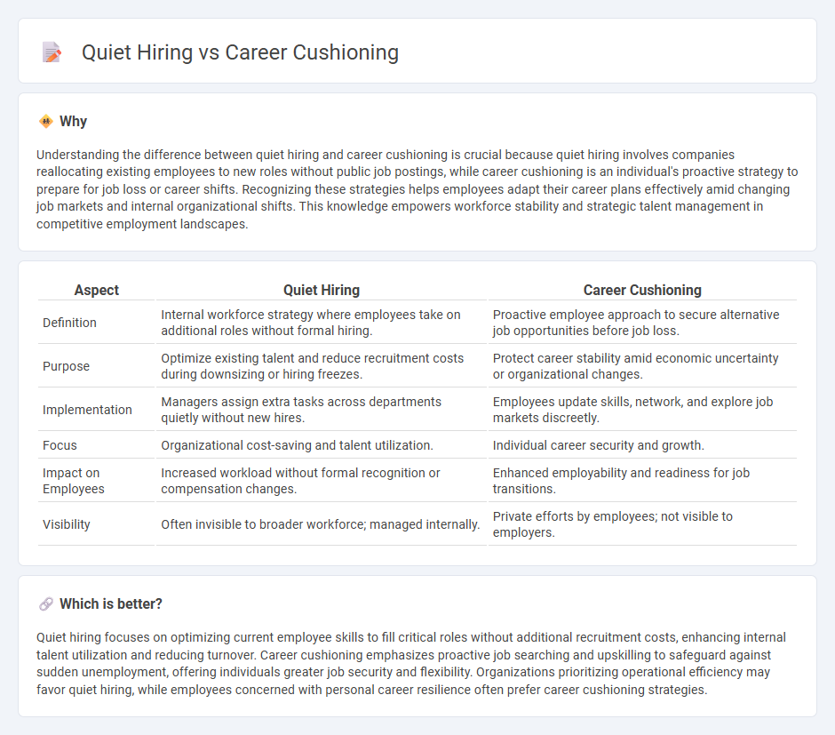 Quiet Hiring vs Career Cushioning in Employment