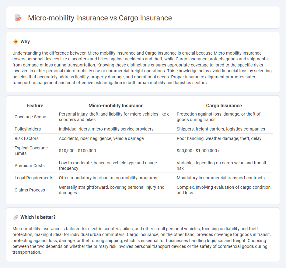 Micro-Mobility Insurance vs Cargo Insurance in Insurance